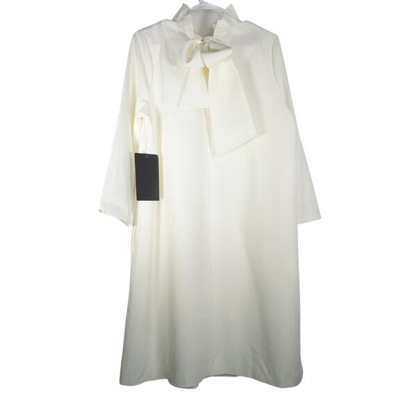 NWT Tuckernuck XL Daphne Ivory Cream Mini Dress Bow Ruffle Mod 3151-55 - Picture 9 of 11